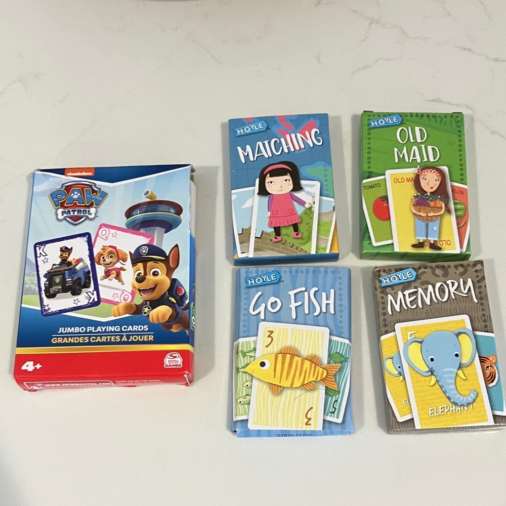 Paw Patrol Jumbo Playing Cards Set - Blue and Red